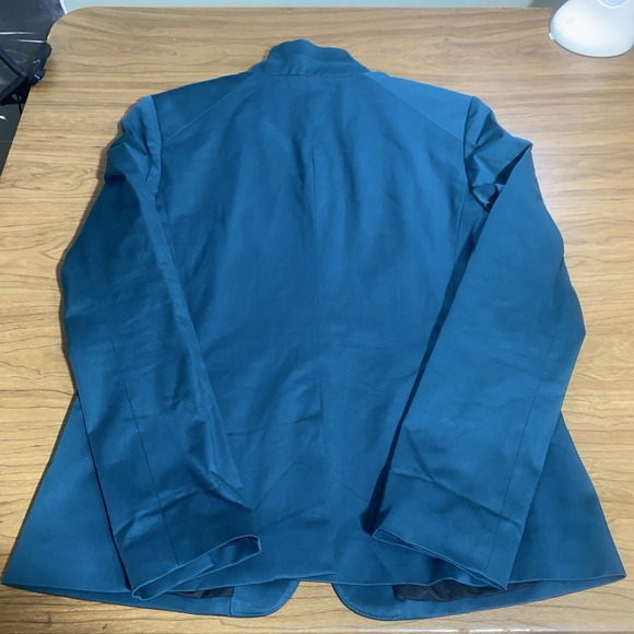 Rag & Bone New York Teal Single Button Blazer Jacket Size 10 Womens Tailored - Picture 3 of 12
